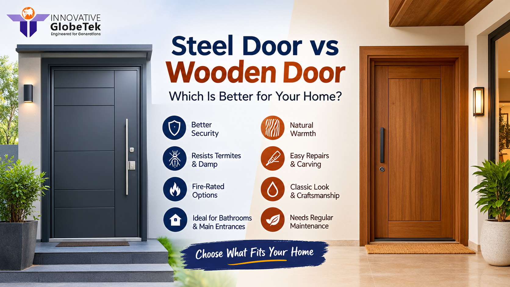 steel door vs wooden door